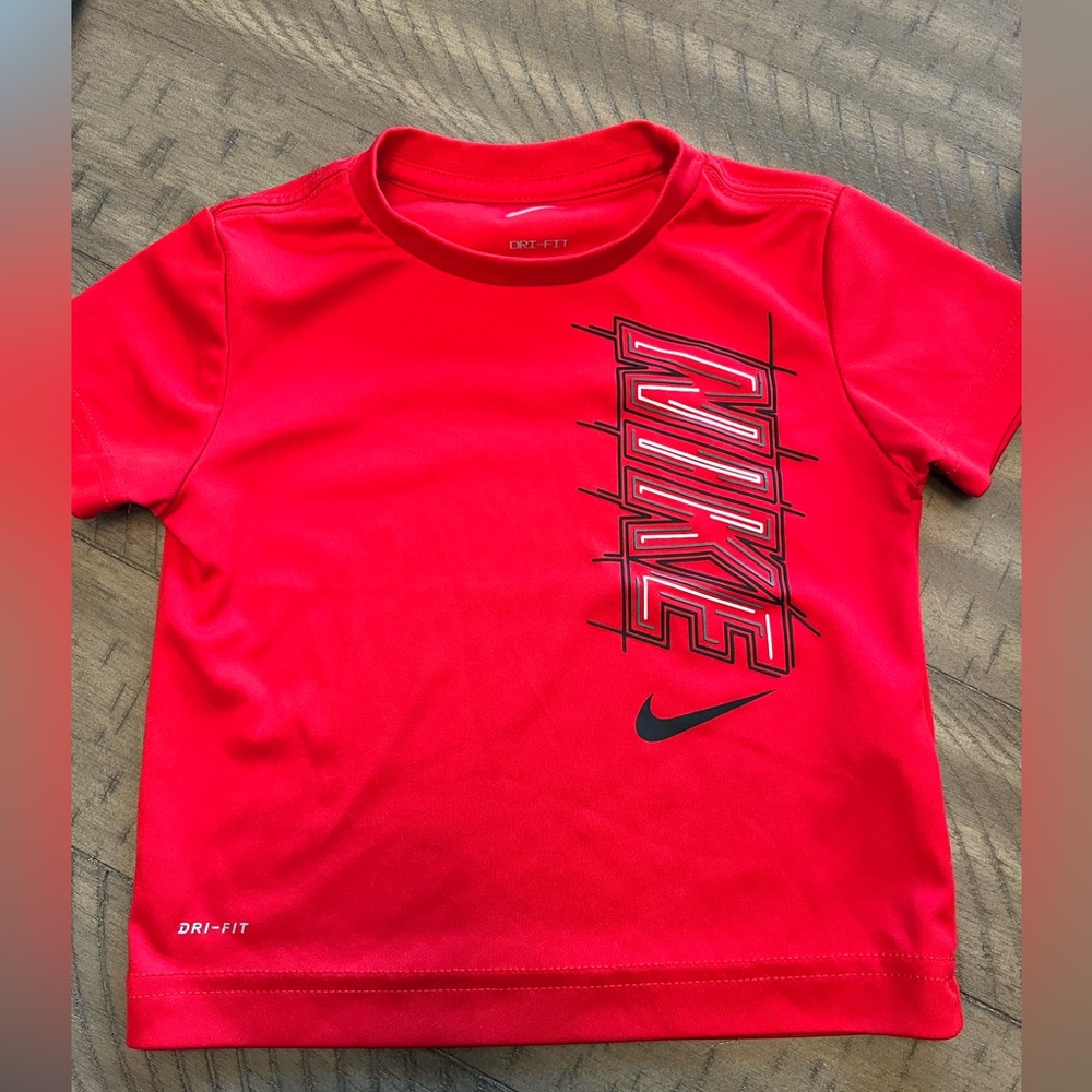 Red Nike Short Sleeve Shirt